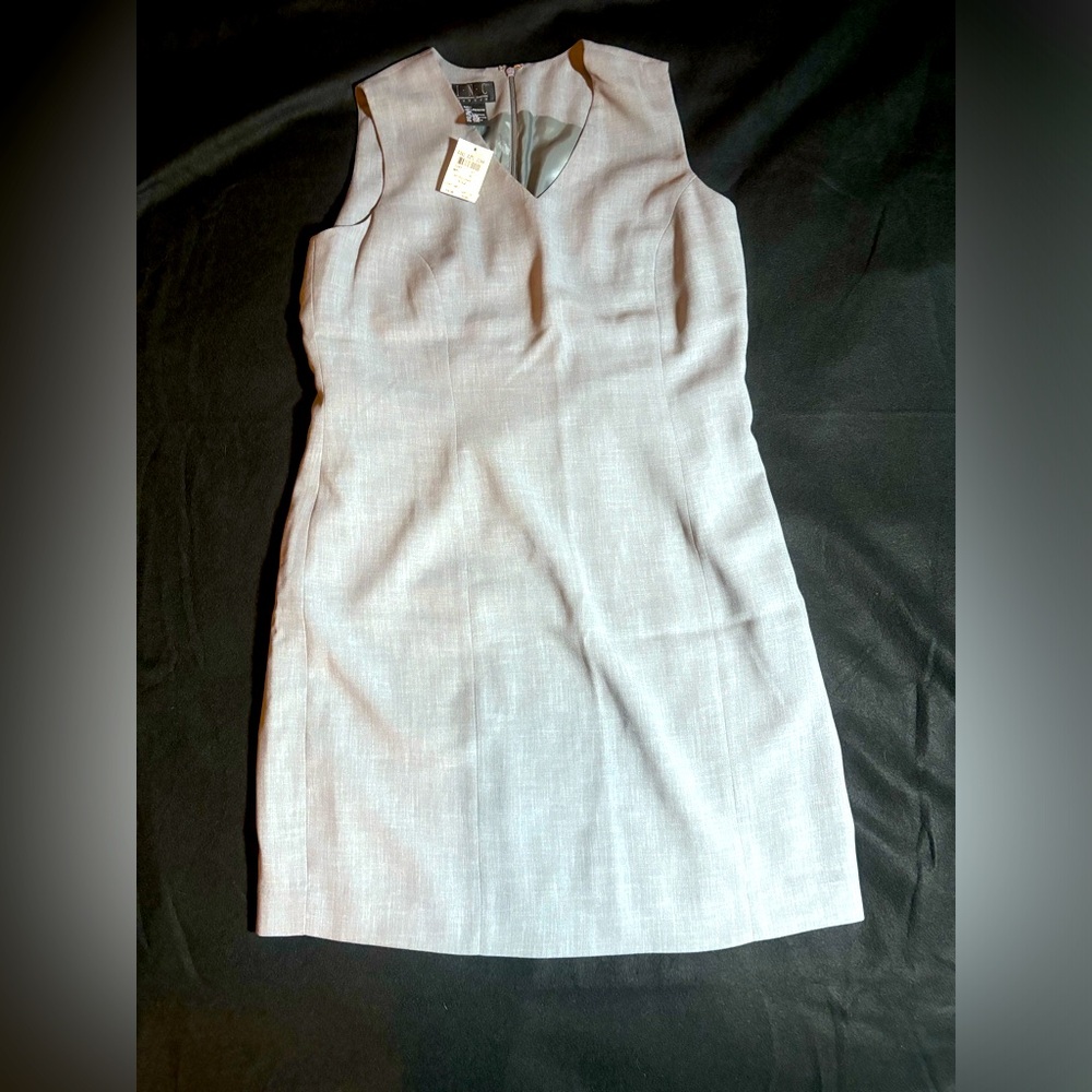 INC~Elegant Gray Sleeveless Dress